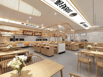 现代快餐店3D模型下载